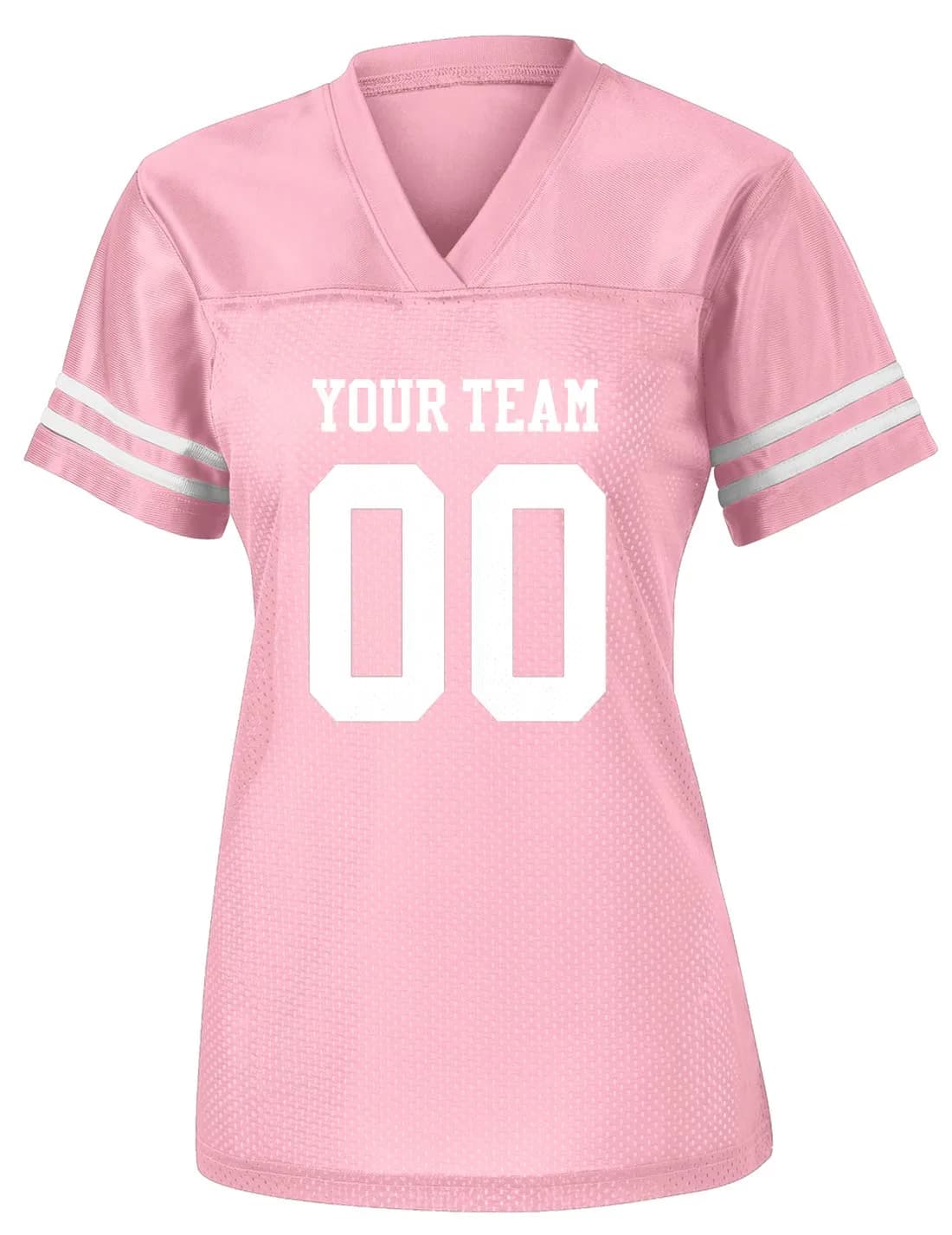 Rocksolid Womens Custom Football Replica Team Jersey Small Pink | Feminine Fit, Polyester, Customizable