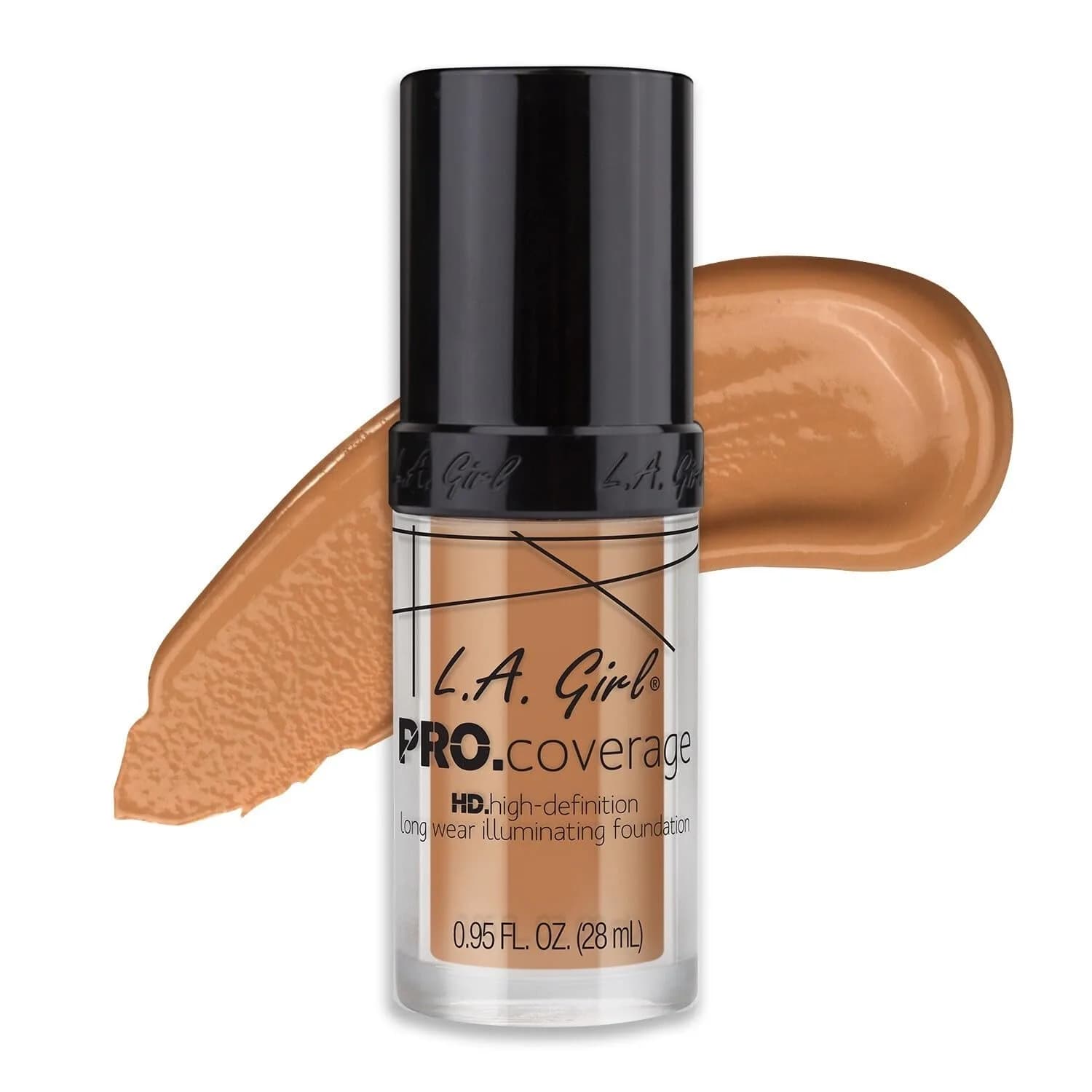 L.A. Girl Pro Coverage Liquid Foundation Soft Honey 28ml (0.95 Fl Oz) | Dewy Finish for Flawless Skin - view 2