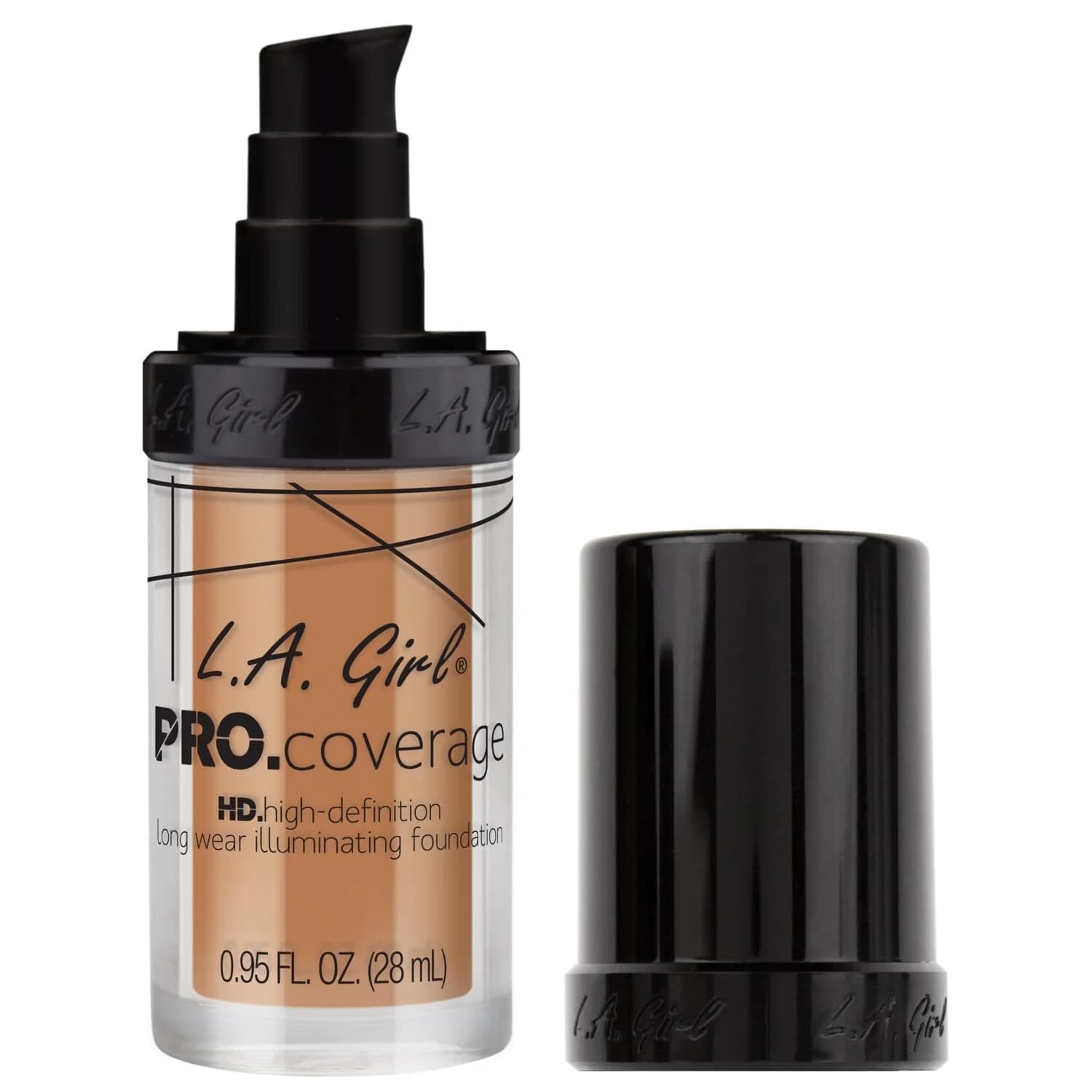 L.A. Girl Pro Coverage Liquid Foundation Soft Honey 28ml (0.95 Fl Oz) | Dewy Finish for Flawless Skin - view 3