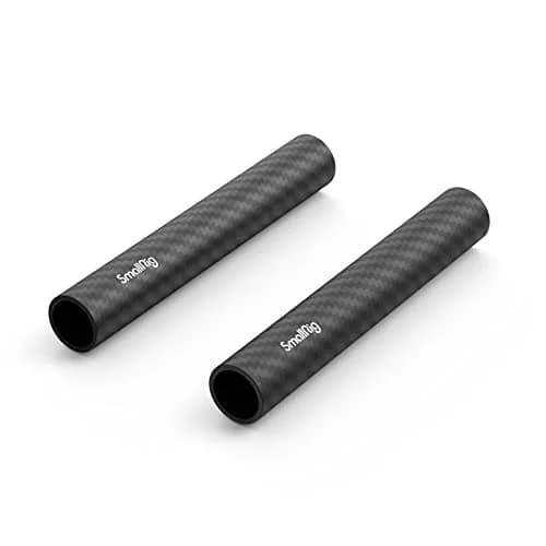 SMALLRIG 15mm Carbon Fiber Camera Rods 10cm (4") 2-Pack | Lightweight & Rigid Support for Camera Rigs thumbnail 1