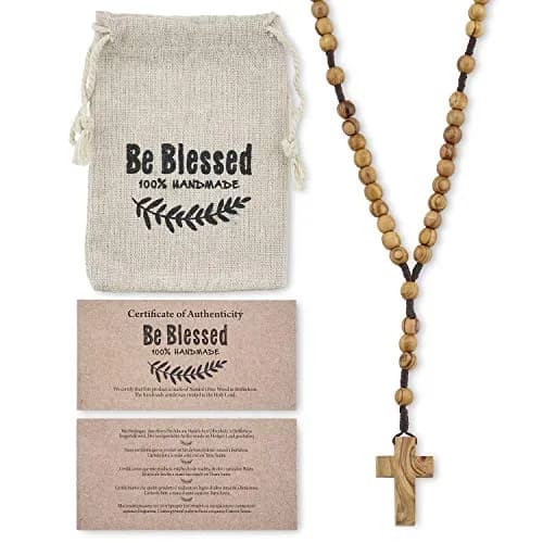 MIZZE Made for Luck Bethlehem Wooden Rosary Set | Catholic Prayer Beads for Men & Women thumbnail 3