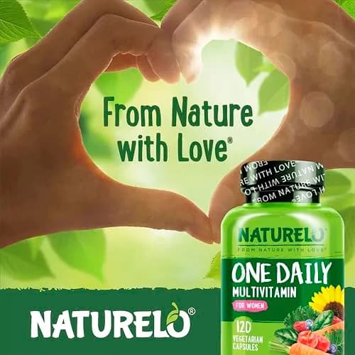 NATURELO One Daily Multivitamin for Women 120 Count | Plant-Based, Vegan, Non-GMO thumbnail 5