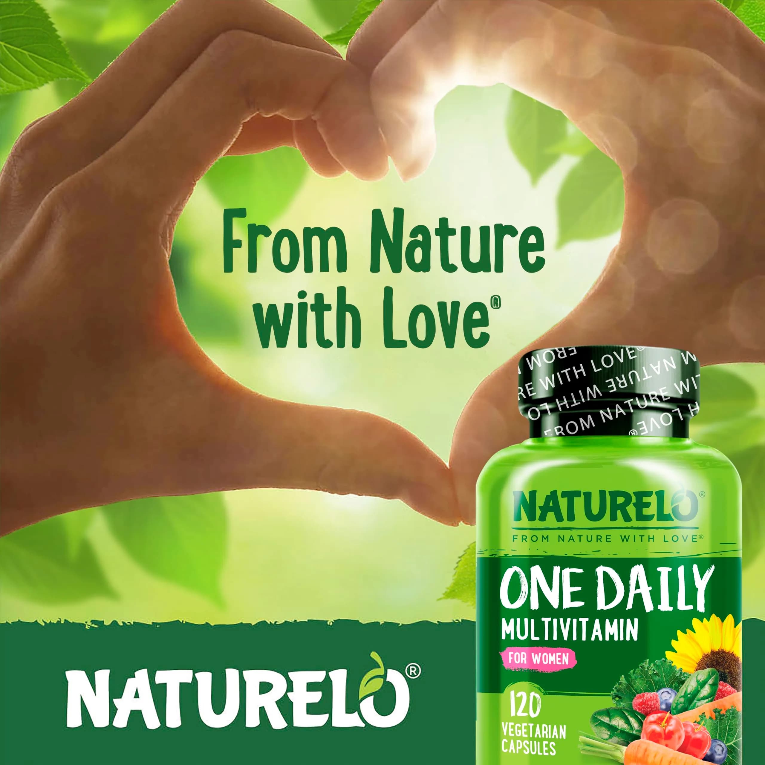 NATURELO One Daily Multivitamin for Women 120 Count | Plant-Based, Vegan, Non-GMO - view 5