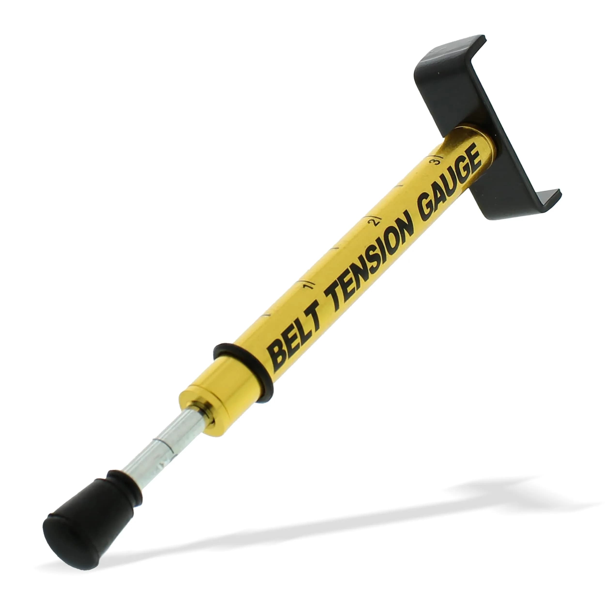 ABN Belt Tension Gauge - Universal 10 lb Spec, 16.5 cm (6.5 in) | Accurate Drive Belt Tension Measurement — Yellow