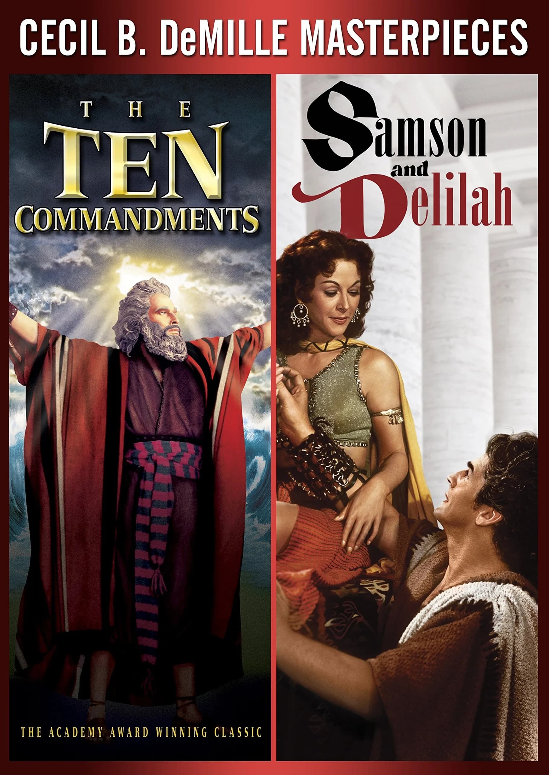 Paramount Ten Commandments (1956)/Samson and Delilah DVD | Biblical Epic Classics in Color, Widescreen, 3 DVDs