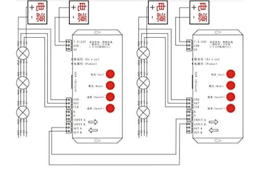REXTiN T1000S LED RGB Full Color Programmable Pixel Controller with SD Card 144mm x 67mm x 25mm | Supports 512 Pixels thumbnail 6