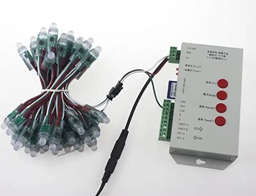 REXTiN T1000S LED RGB Full Color Programmable Pixel Controller with SD Card 144mm x 67mm x 25mm | Supports 512 Pixels thumbnail 9