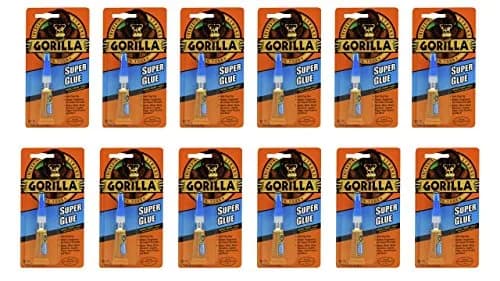 Gorilla Super Glue Tube, 3g | Clear, Pack of 12, Fast Bonding Adhesive thumbnail 1