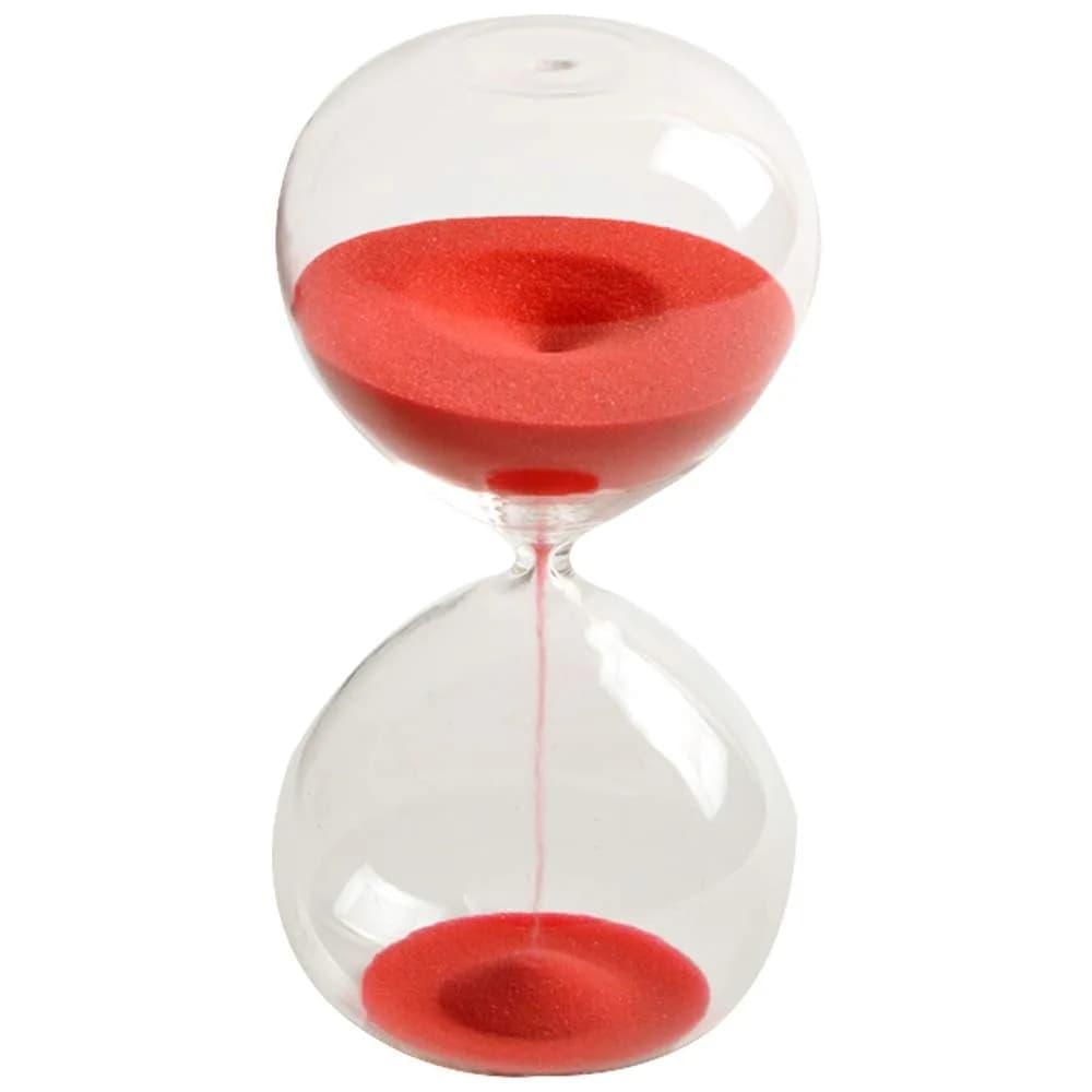 GracesDawn Transparent Glass Hourglass Sand Timer 60 min | Stylish Home & Kitchen Decor