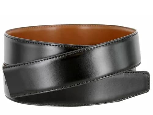 Belts.com Reversible Leather Belt Strap 1-3/8" (35mm) Wide | Genuine Leather Dress Belt, Black/Tan, Size 40 thumbnail 2
