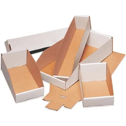 Tape Logic TLBINBIN69 Open Top Bin Boxes 6" x 9" x 4 1/2" White Pack of 25 | Durable Organizers thumbnail 2