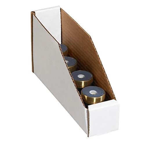 Tape Logic TLBINBIN69 Open Top Bin Boxes 6" x 9" x 4 1/2" White Pack of 25 | Durable Organizers thumbnail 3