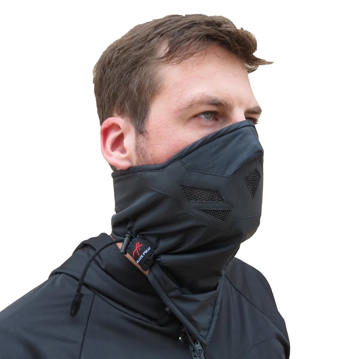 Grace Folly Half Face Mask for Cold Winter Weather | Versatile Snowboarding & Ski Gear (Many Colors) — Black