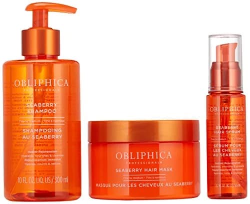 Obliphica Expect Perfection Volume & Body Seaberry Collection Set – Luxurious Haircare for Fine Hair, 2x8oz, Enriched with Omegas & Vitamins thumbnail 2