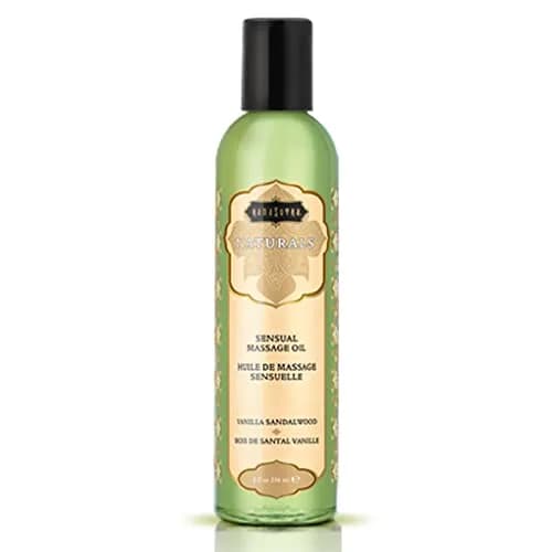 KAMA SUTRA Naturals Massage Oil Vanilla Sandalwood | Silky, Long-Lasting, 8 Fl Oz thumbnail 1