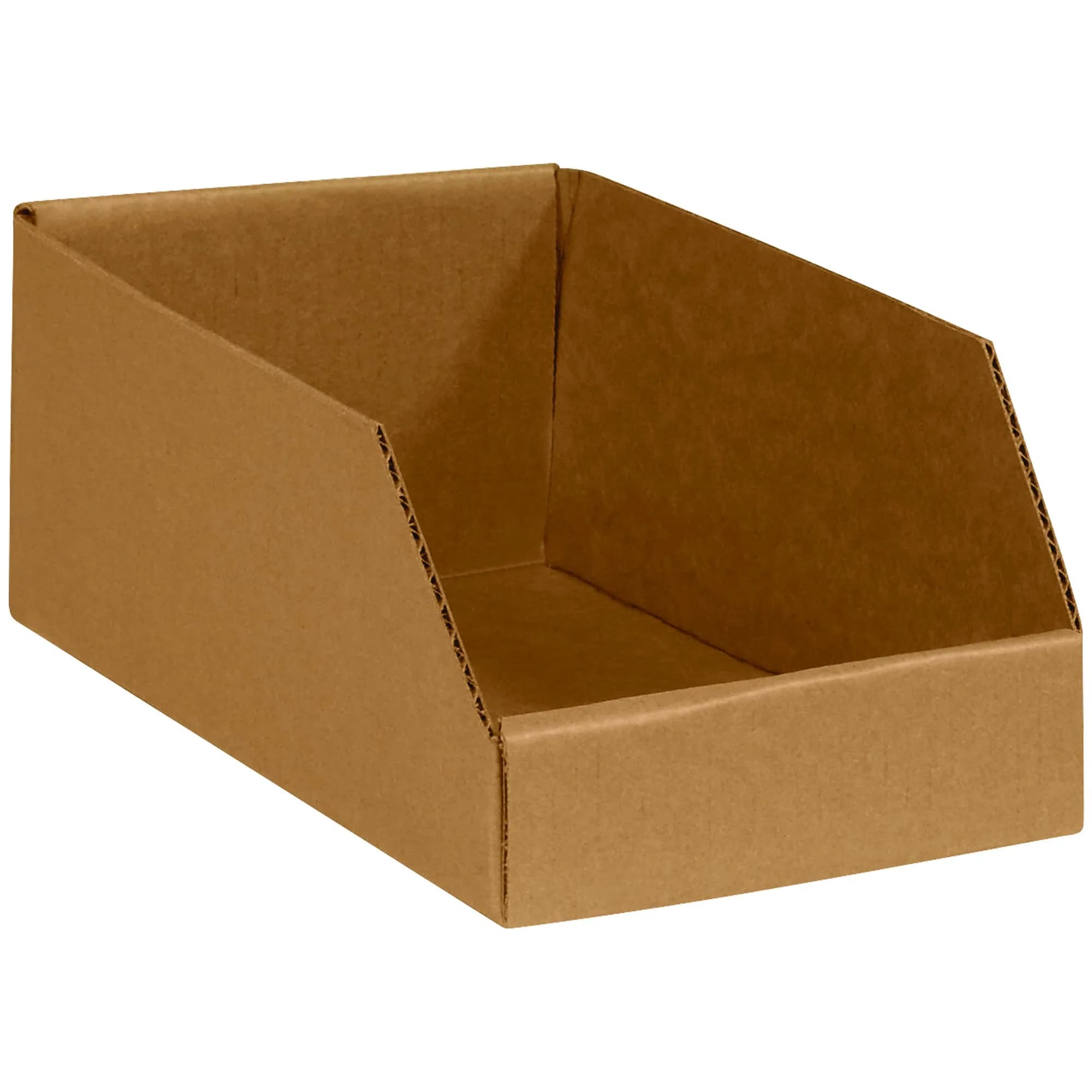 Tape Logic TLBINMT612K Open Top Bin Boxes 6" x 12" x 4 1/2" Kraft Pack of 50 | Heavy Duty Storage & Shipping