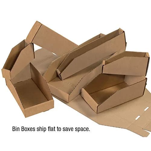 Tape Logic TLBINMT612K Open Top Bin Boxes 6" x 12" x 4 1/2" Kraft Pack of 50 | Heavy Duty Storage & Shipping thumbnail 4