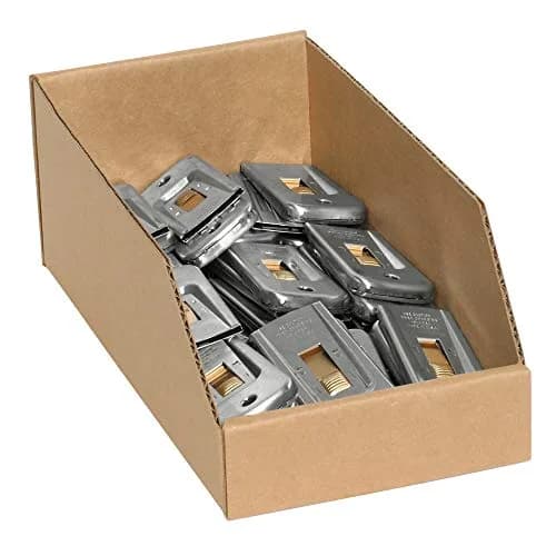 Tape Logic TLBINMT612K Open Top Bin Boxes 6" x 12" x 4 1/2" Kraft Pack of 50 | Heavy Duty Storage & Shipping thumbnail 3