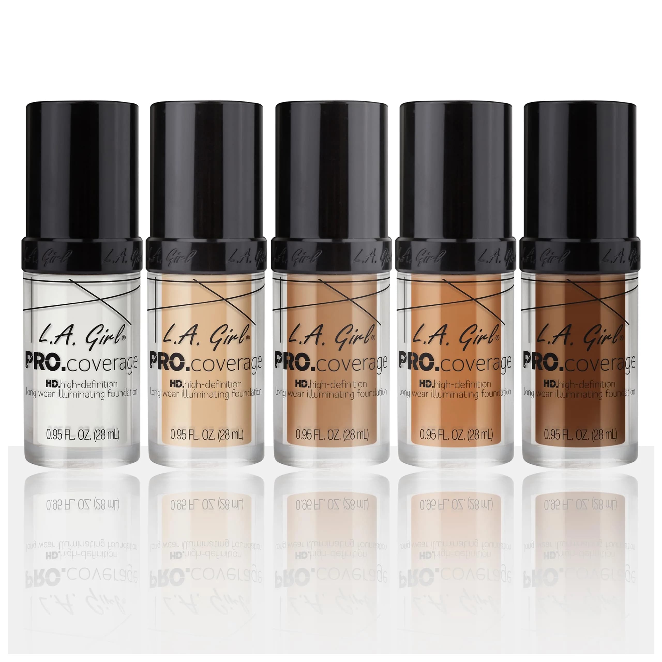L.A. Girl Pro Coverage Liquid Foundation Fair 28ml (0.95 Fl Oz) | Lightweight Dewy Finish - view 7