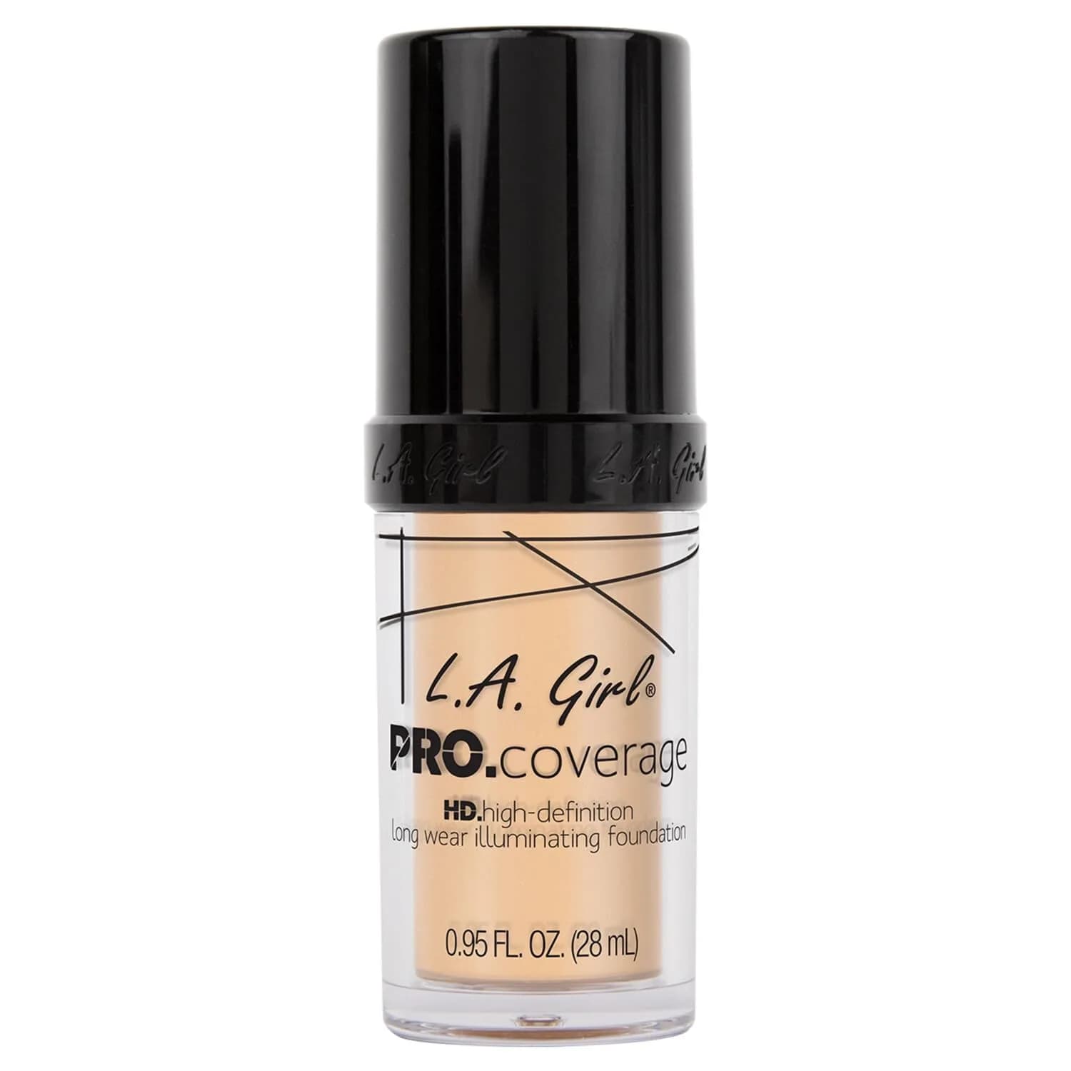 L.A. Girl Pro Coverage Liquid Foundation Fair 28ml (0.95 Fl Oz) | Lightweight Dewy Finish - view 3