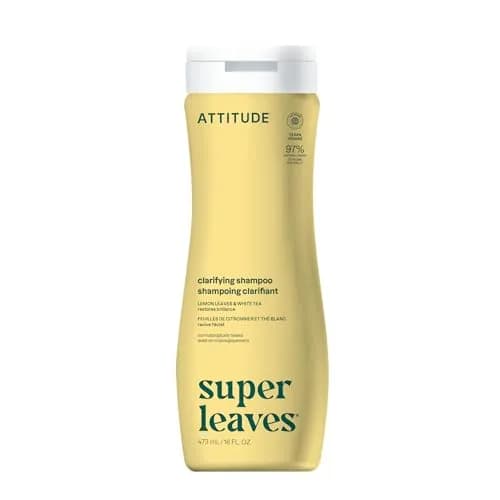 ATTITUDE Clarifying Shampoo for Oily Hair 473ml (16 Fl Oz) | EWG Verified, Vegan, Lemon & White Tea — Clarifying