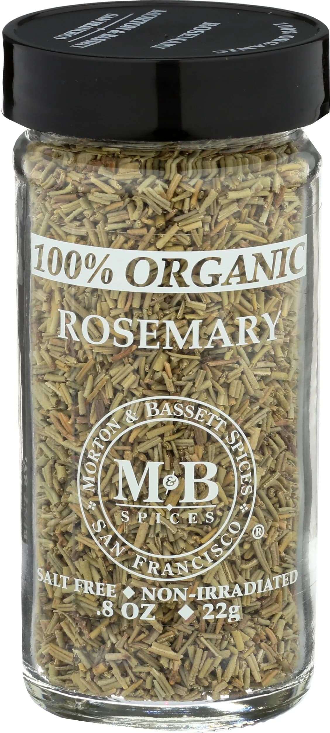 Morton & Bassett Organic Rosemary 0.8 oz | Aromatic Herb for Cooking & Baking