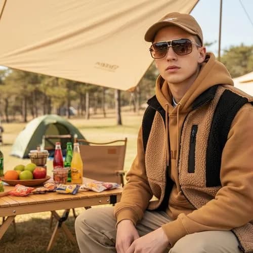 AEVOGUE Oversized Shield Sunglasses AE0336 | Retro Alloy Frame, 62mm Gradient UV Protection Lenses thumbnail 4
