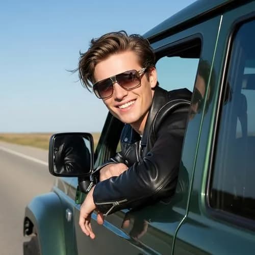 AEVOGUE Oversized Shield Sunglasses AE0336 | Retro Alloy Frame, 62mm Gradient UV Protection Lenses thumbnail 2
