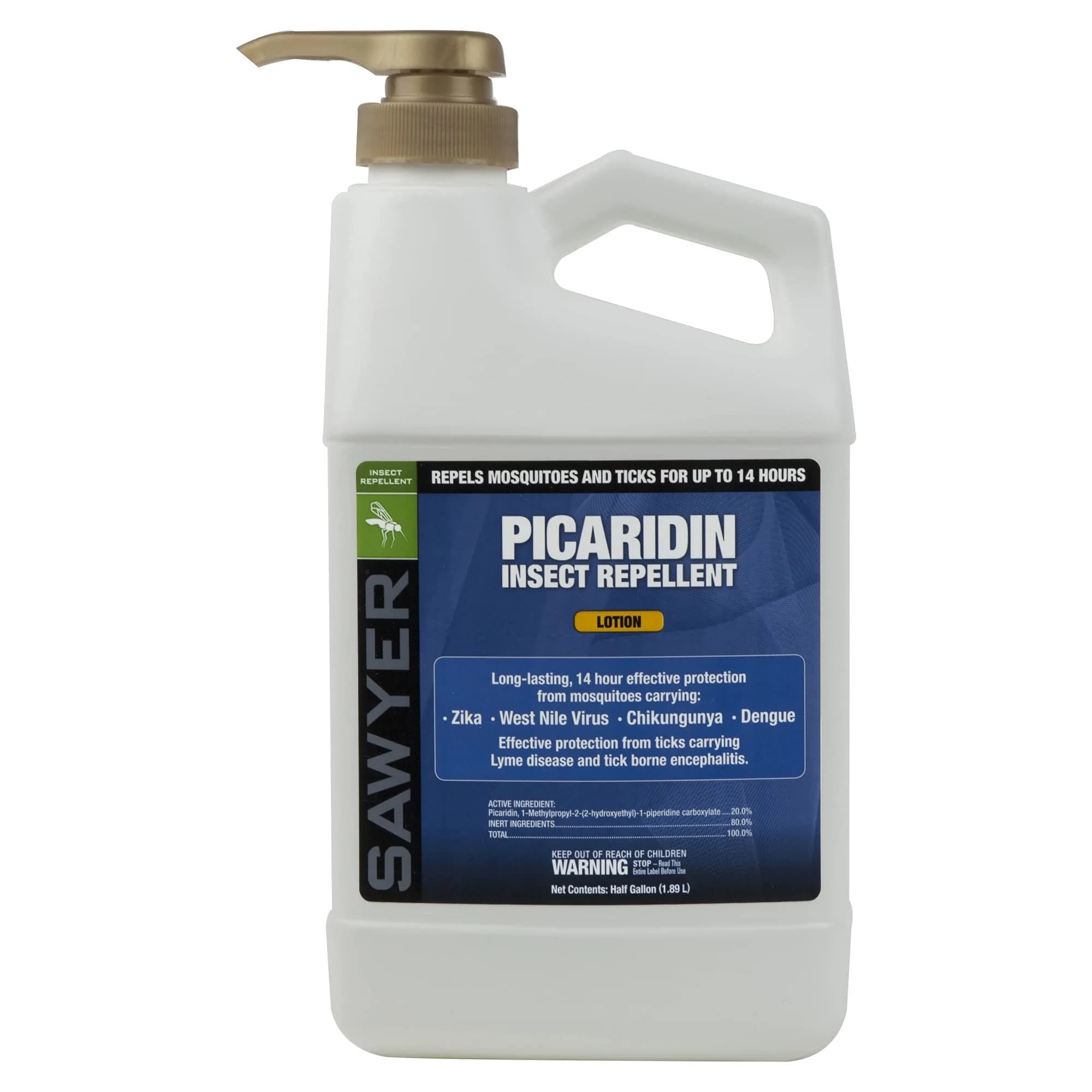 Sawyer Products SP567 Premium Insect Repellent Lotion with 20% Picaridin, 1.89 Liters (64 Fl Oz) | Safe for Family, Long-Lasting Protection — Lotion