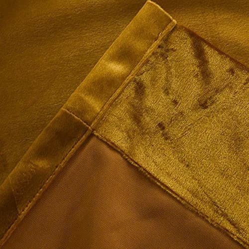 Cherry Home Velvet Curtain Panel Set (52 in x 84 in) | Heavy, Light-Blocking, Energy Efficient thumbnail 6