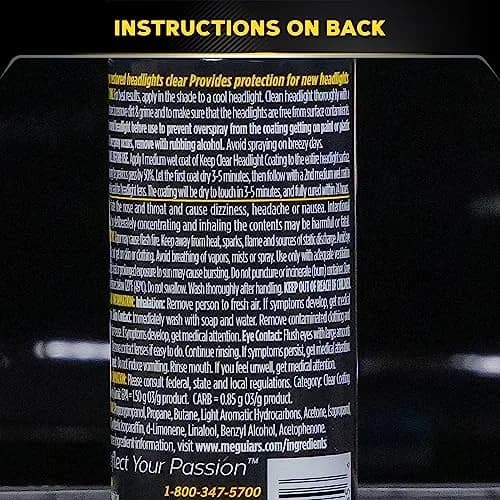 Meguiar's Keep Clear Headlight Coating 4 Oz (186 ml) | Lasts Up to a Year thumbnail 7