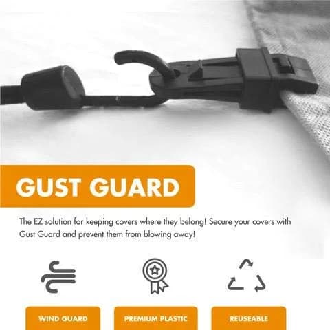 Gust Guard Small 12" Vehicle Cover Secure Clips & Cords | Windproof & Durable thumbnail 4