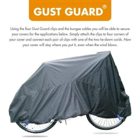 Gust Guard Small 12" Vehicle Cover Secure Clips & Cords | Windproof & Durable thumbnail 5
