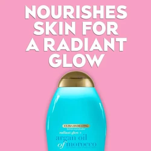 OGX Extra Hydrating Radiant Glow + Argan Oil of Morocco Lotion, 19.5 oz | Nourishing Body Moisturizer for Dry Skin thumbnail 6