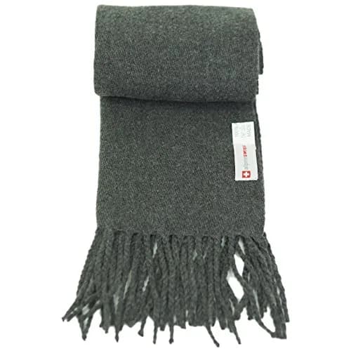 Alpine Swiss Mens Plaid Scarf 80in x 12in | Luxurious Soft Winter Accessory thumbnail 4