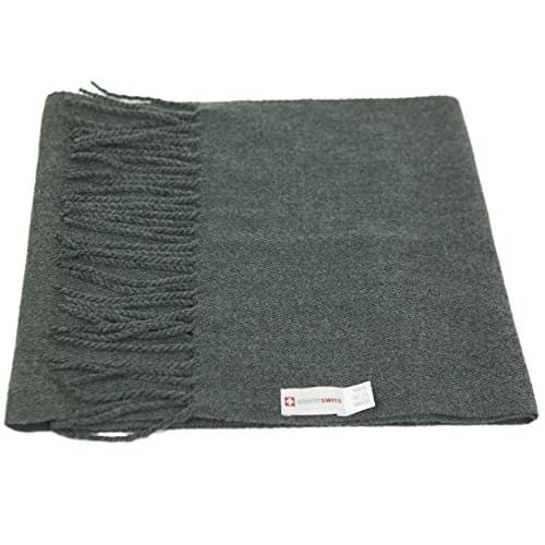 Alpine Swiss Mens Plaid Scarf 80in x 12in | Luxurious Soft Winter Accessory thumbnail 5