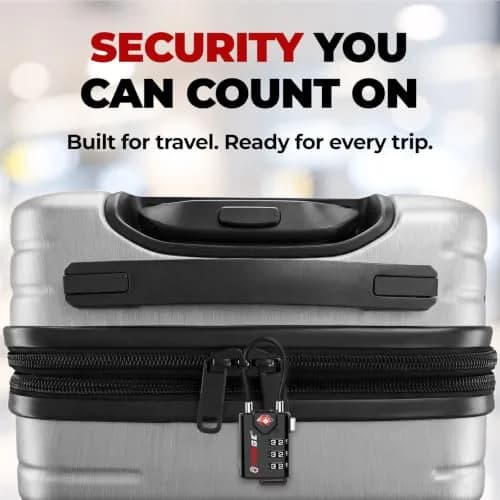 Forge TSA Approved Luggage Locks 2 Pack | Durable Zinc Alloy Body & Flexible Cable thumbnail 9