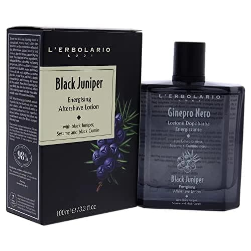 L'Erbolario Black Juniper Energizing After Shave Lotion 100ml (3.3 Fl Oz) | Soothes & Hydrates Post-Shave thumbnail 3