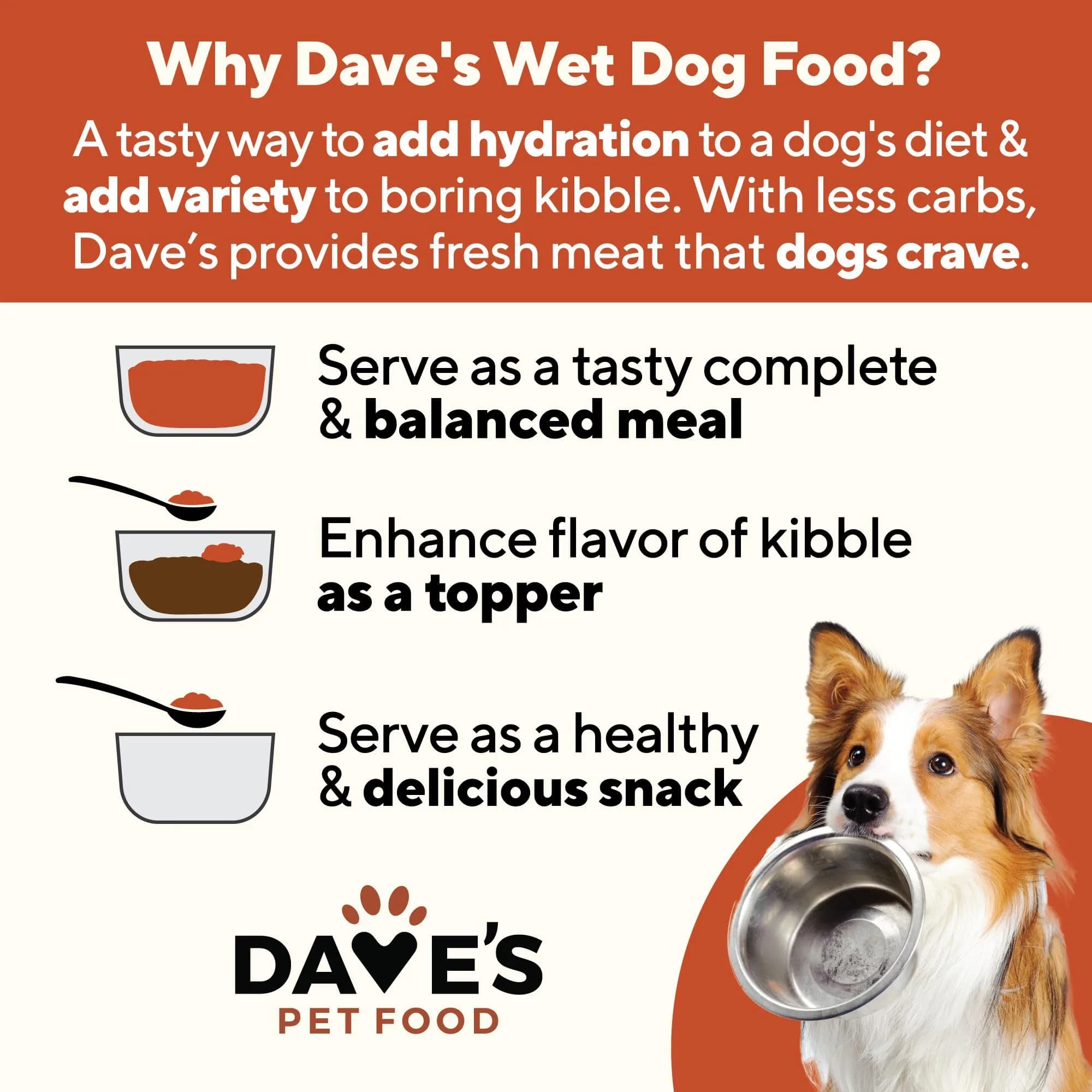 Dave's Pet Food Soft Dog Food, Meaty Beef in Gravy, 13.2 oz, 12 Pack thumbnail 3