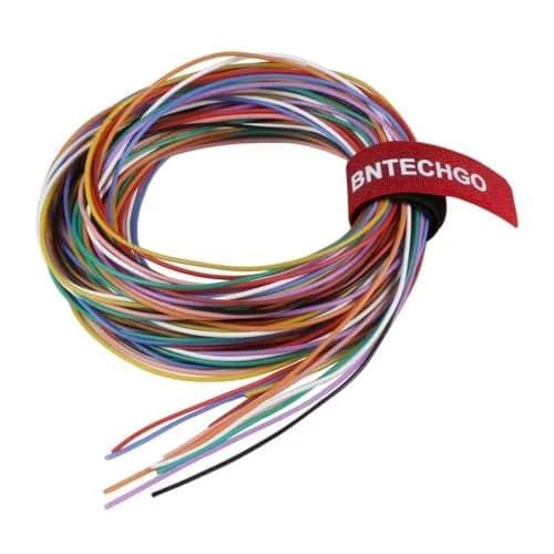 BNTECHGO 28 AWG Silicone Wire Kit - 10 Vibrant Colors, 10 ft Each (28 Gauge, Tinned Copper) thumbnail 1