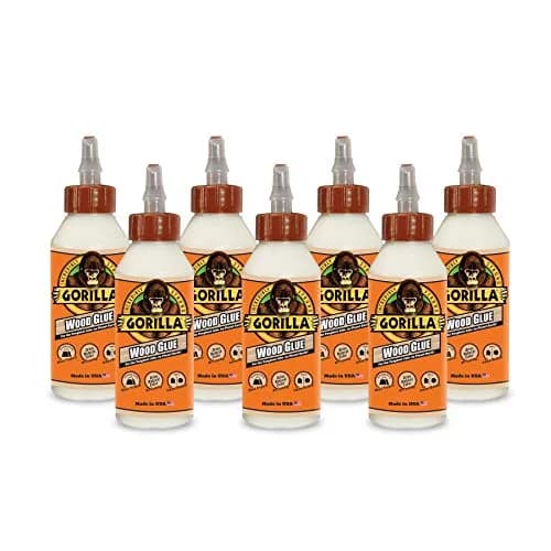 Gorilla Wood Glue, 8 Ounce (Pack of 7) Bottles | Strongest Wood Glue for Furniture & Woodworking thumbnail 1