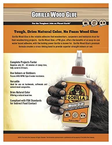 Gorilla Wood Glue, 8 Ounce (Pack of 7) Bottles | Strongest Wood Glue for Furniture & Woodworking thumbnail 2