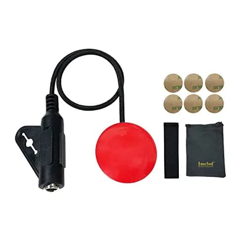 Imelod MD-20 Piezo Contact Microphone Pickup for Guitar Ukulele Violin Cello Banjo Mandolin etc (Red, 1/4" Jack) thumbnail 1