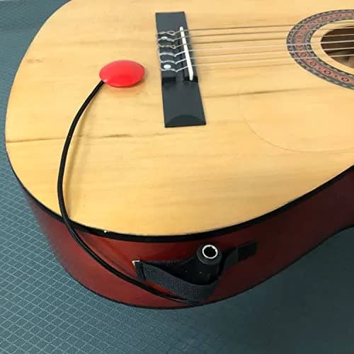 Imelod MD-20 Piezo Contact Microphone Pickup for Guitar Ukulele Violin Cello Banjo Mandolin etc (Red, 1/4" Jack) thumbnail 2