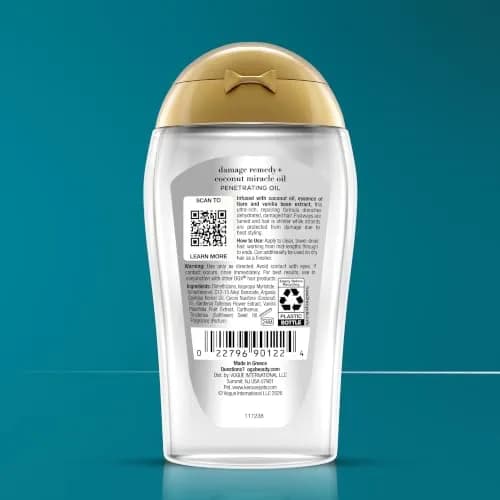 OGX Extra Strength Damage Remedy + Coconut Miracle Hair Oil, 3.3 fl. oz | Nourishes Coarse Hair, Tames Frizz, Adds Shine thumbnail 7