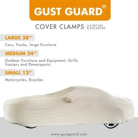 Gust Guard Medium 24" Vehicle Cover Wind Protector | Durable Outdoor Cover thumbnail 2