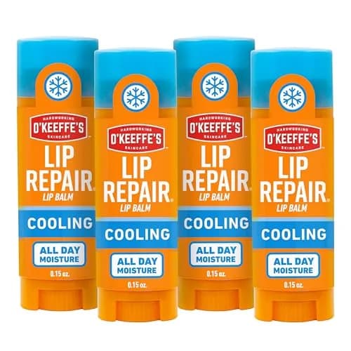 O'Keeffe's Lip Repair Cooling Relief Lip Balm 4 Pack | Soothes & Moisturizes Dry, Cracked Lips thumbnail 1