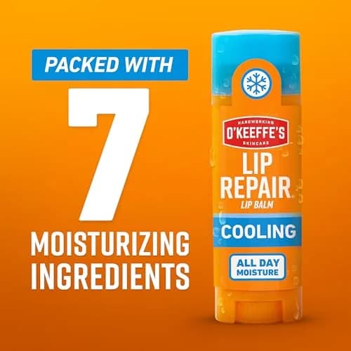 O'Keeffe's Lip Repair Cooling Relief Lip Balm 4 Pack | Soothes & Moisturizes Dry, Cracked Lips thumbnail 4