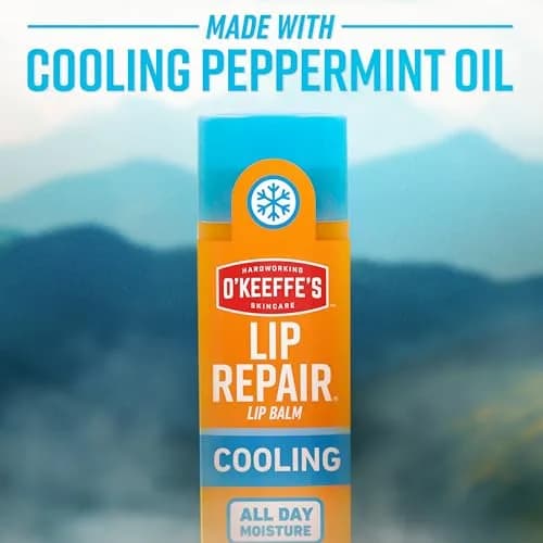 O'Keeffe's Lip Repair Cooling Relief Lip Balm 4 Pack | Soothes & Moisturizes Dry, Cracked Lips thumbnail 7