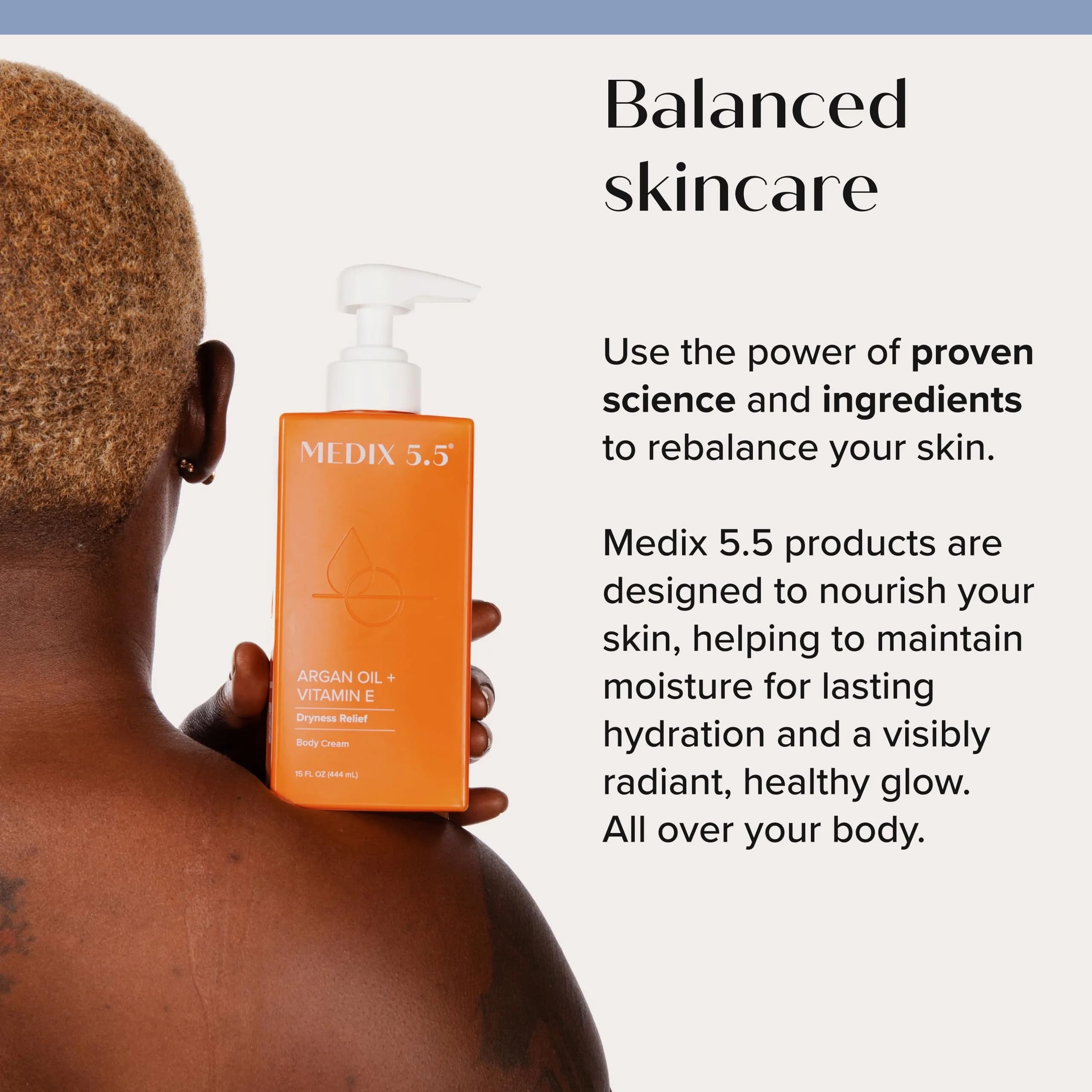 Medix 5.5 Argan Oil Cream + Vitamin E 473ml (15 Fl Oz) | Hydrates & Firms Skin - view 5